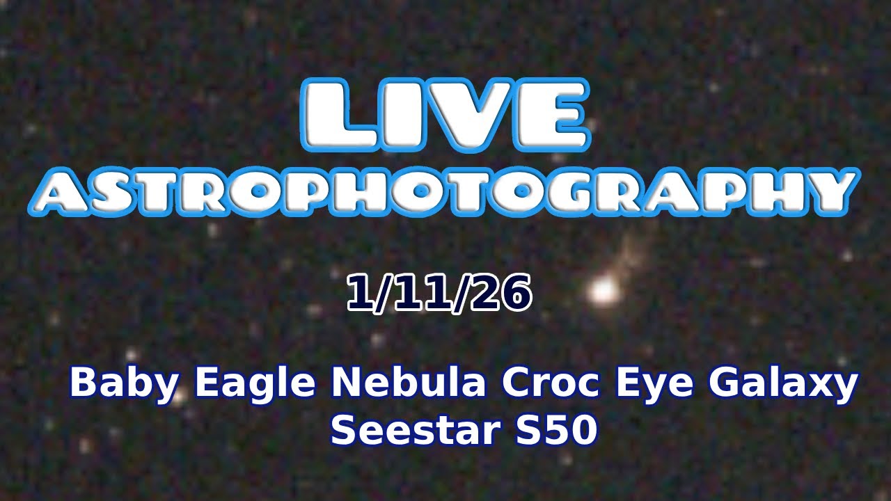 Astrophotography Sleep Stream: Relaxing Space Videos for Deep Sleep Baby Eagle Nebula Seestar 1/7/26