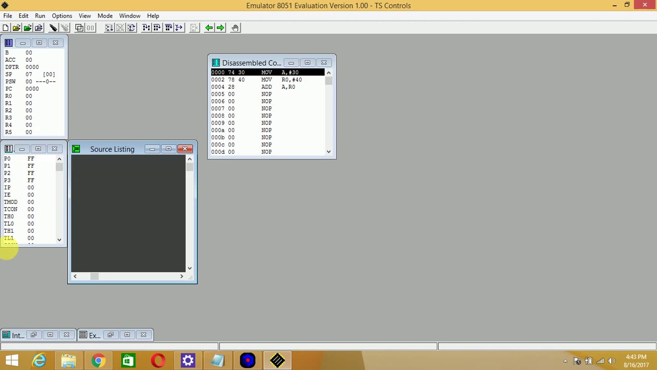 Addition of two 8-bit binary numbers