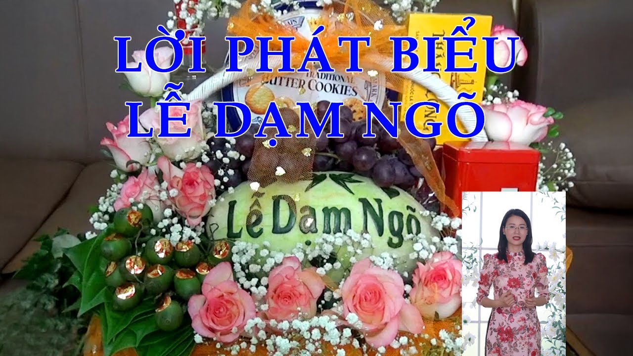 Lời phát biểu tại lễ dạm ngõ
