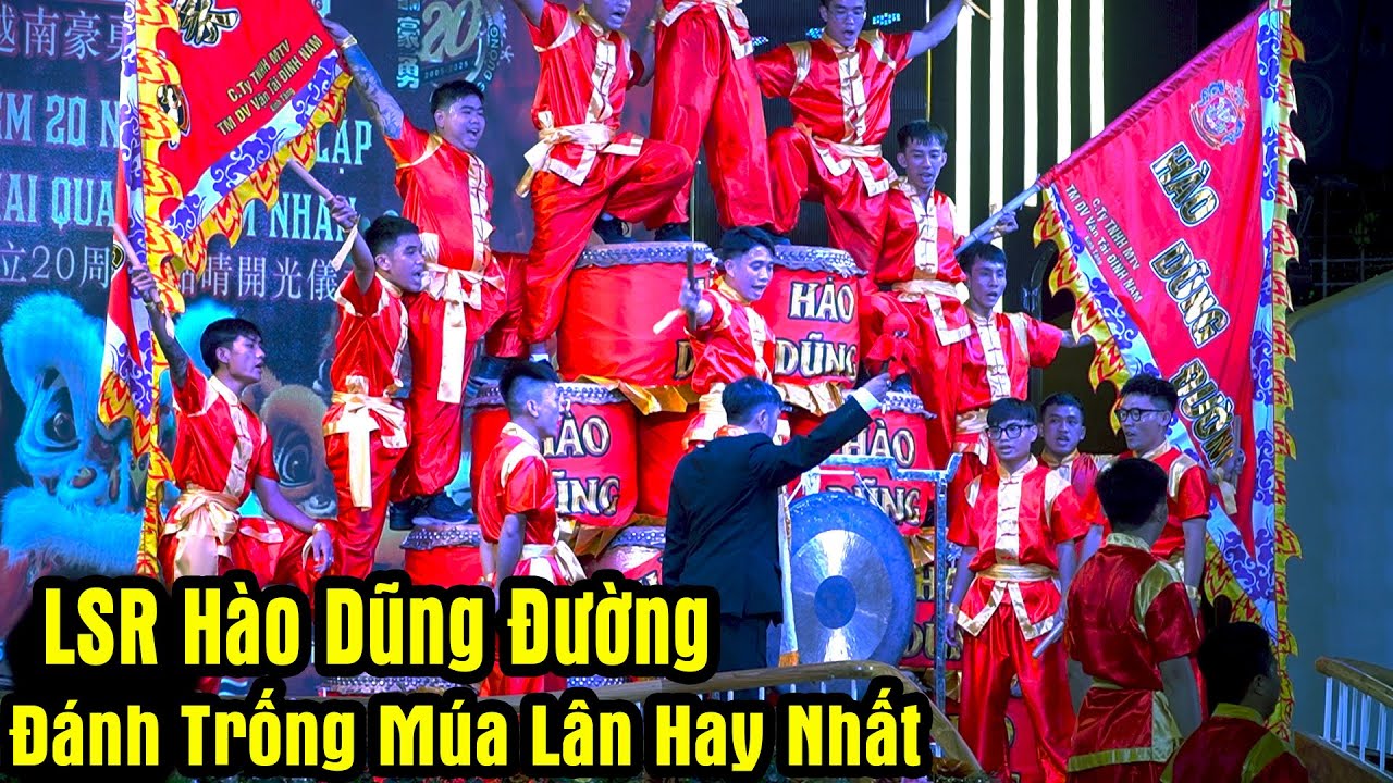 Đánh Trống Múa Lân Cực Hay đoàn LSR Hào Dũng Đường Khai Quang Điểm Nhãn Lân Sư Rồng năm 2025