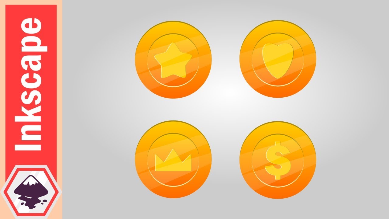 Inkscape Tutorial: Design A Set of Game Coins