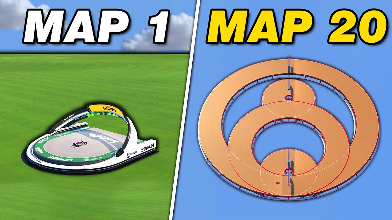 Trackmania, but the maps get 1 block longer
