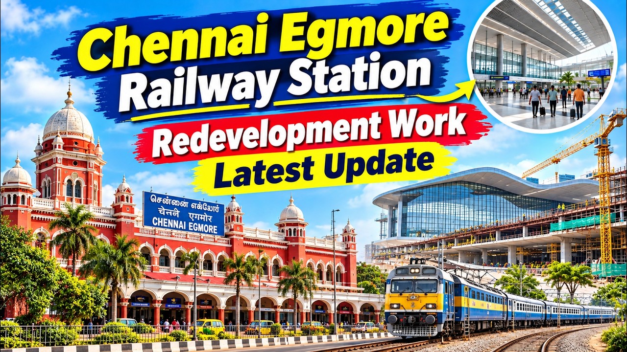 🔴Chennai Egmore Railway Station Redevelopment Work | Latest Update