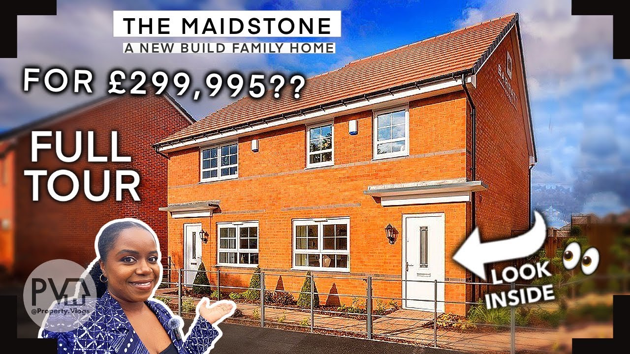 £299K 3Bed New Build House Tour UK | Barratt Homes The Maidstone Property Tour