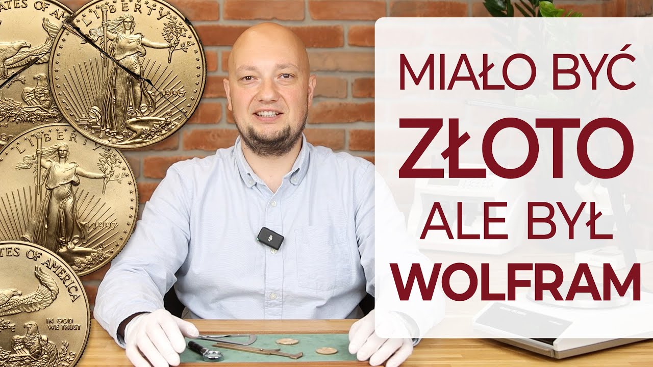 Złoty, amerykański orzeł, w którym złota było niewiele! Prawie idealny FALSYFIKAT z wolframu! 50 USD