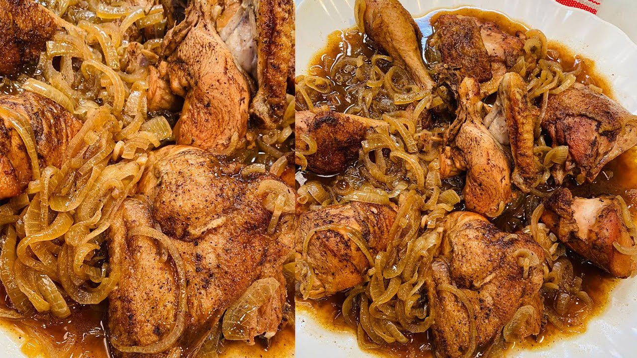 طريقة عمل دجاج بالبصل المكرمل | العزومة مع الشيف فاطمة أبو حاتي