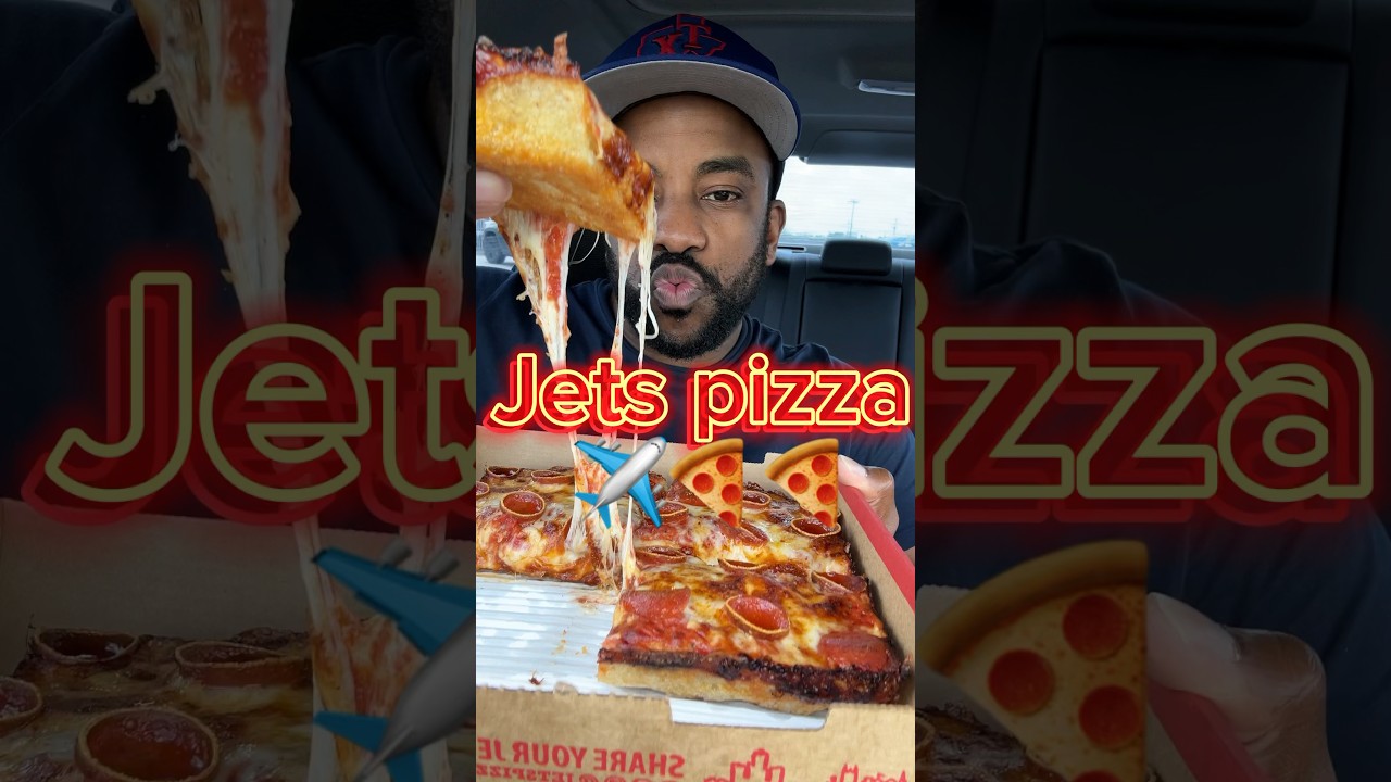 Trying Jets pizza!
