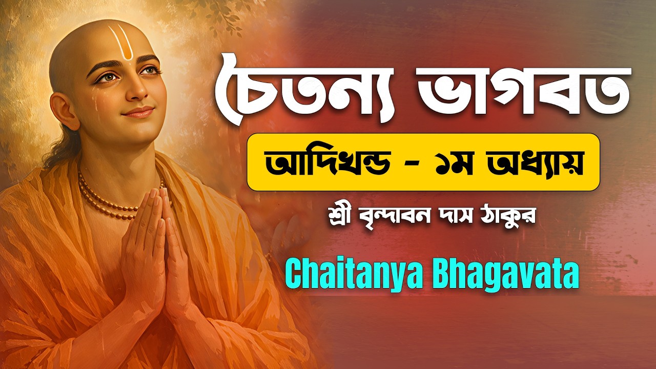 Chaitanya Bhagavata (চৈতন্য ভাগবত )-আদিখন্ড - ১ম অধ্যায়, মঙ্গলাচরণ,  Nirmol Chaitanya Das |  Iskcon