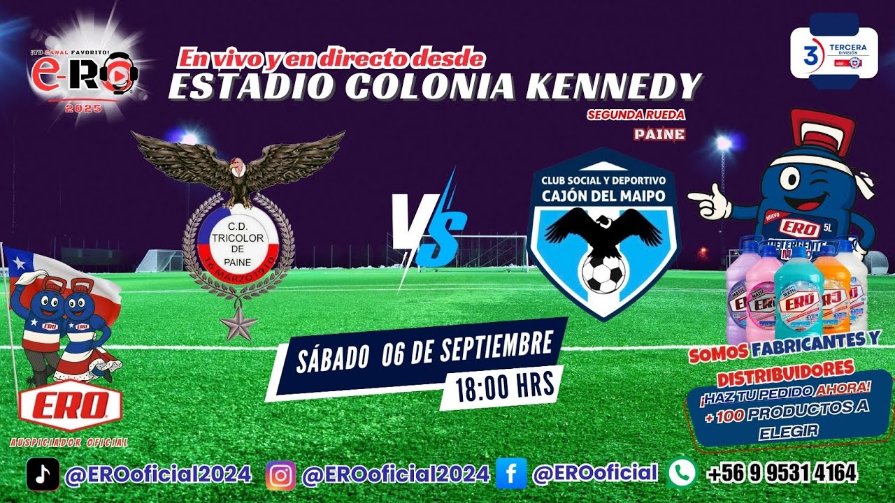 Tricolor de Paine vs CSD Caj&oacute;n del Maipo /Zona Sur/Segunda Rueda