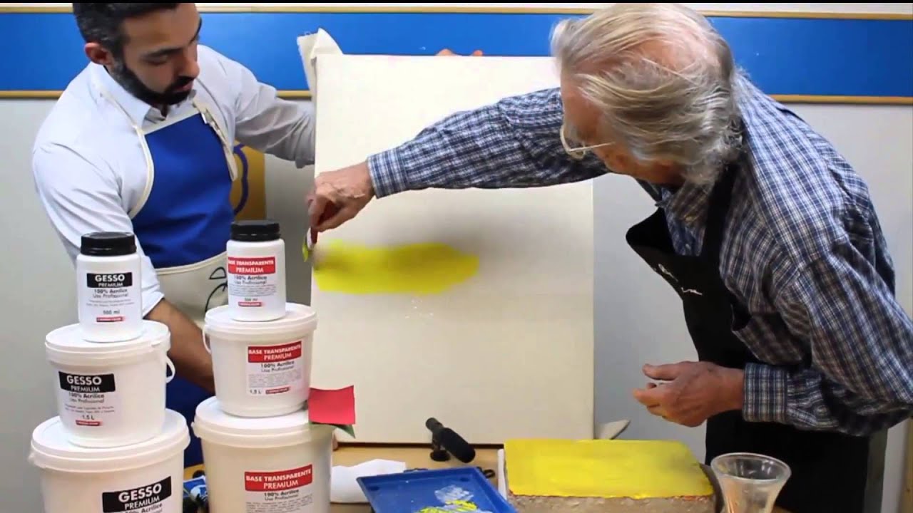 Preparo de Tela Para Pintura Com Base e Gesso Acrílico - Parte 02