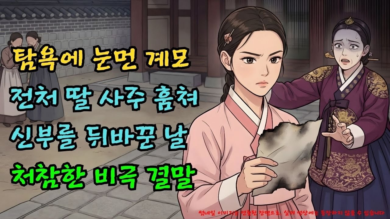 친딸 위해 전처 소생의 '사주'를 훔친 계모의 최후 ㄷㄷ |야담·민담·전설·설화·옛날이야기·야사·오디오북