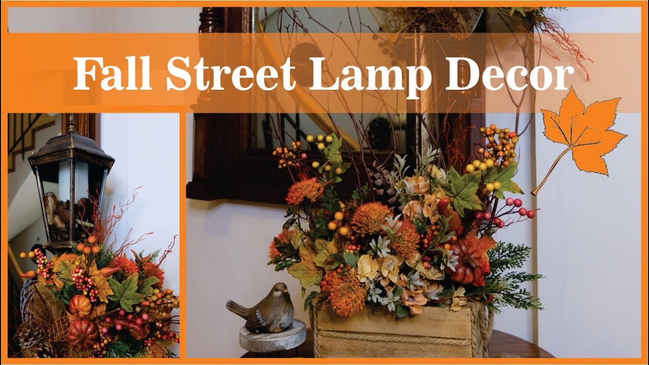 Fall Street Lamp Decor 🍁🐿