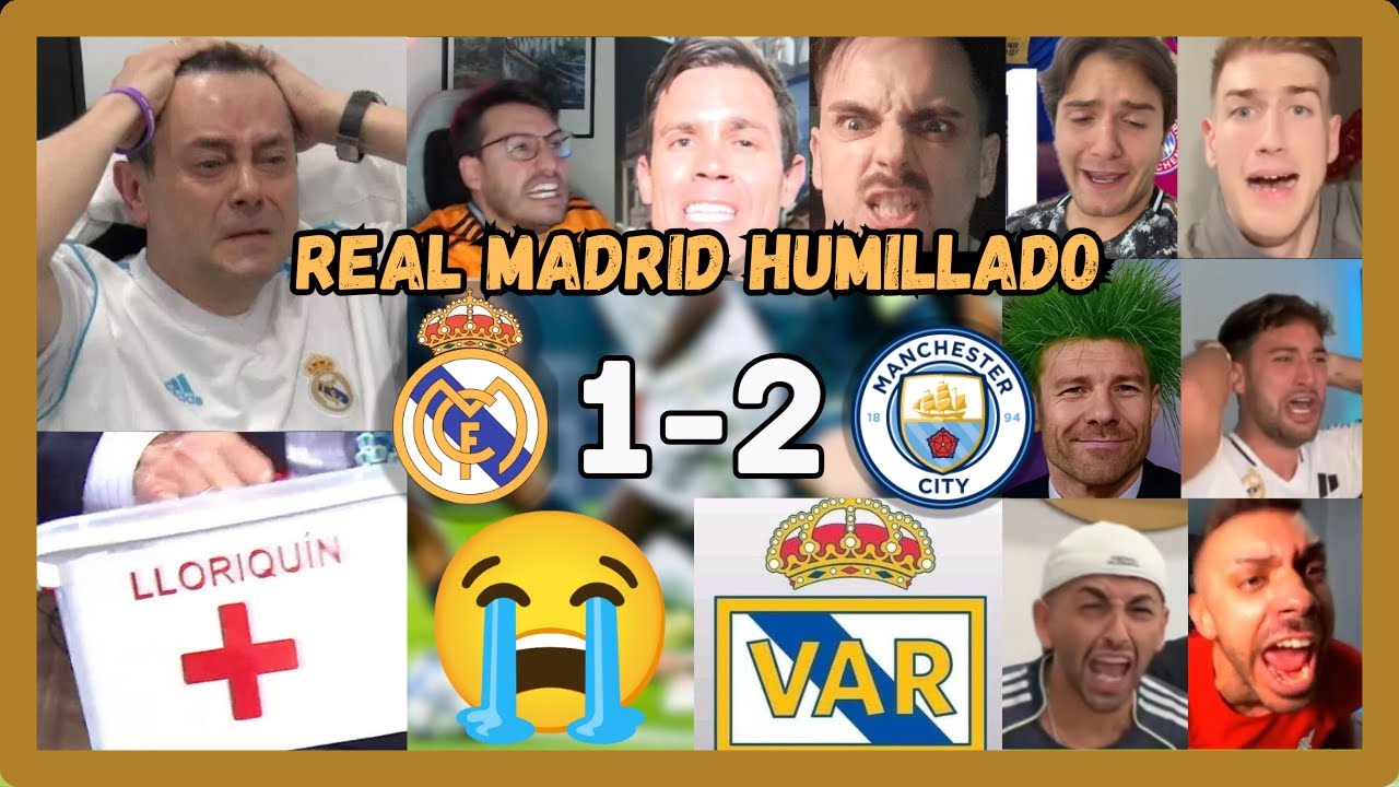 🤣🔥LOS MEJORES LLOROS MADRIDISTAS EN EL MADRID 1 MANCHESTER CITY 2 (EL MADRID EN DECADENCIA)