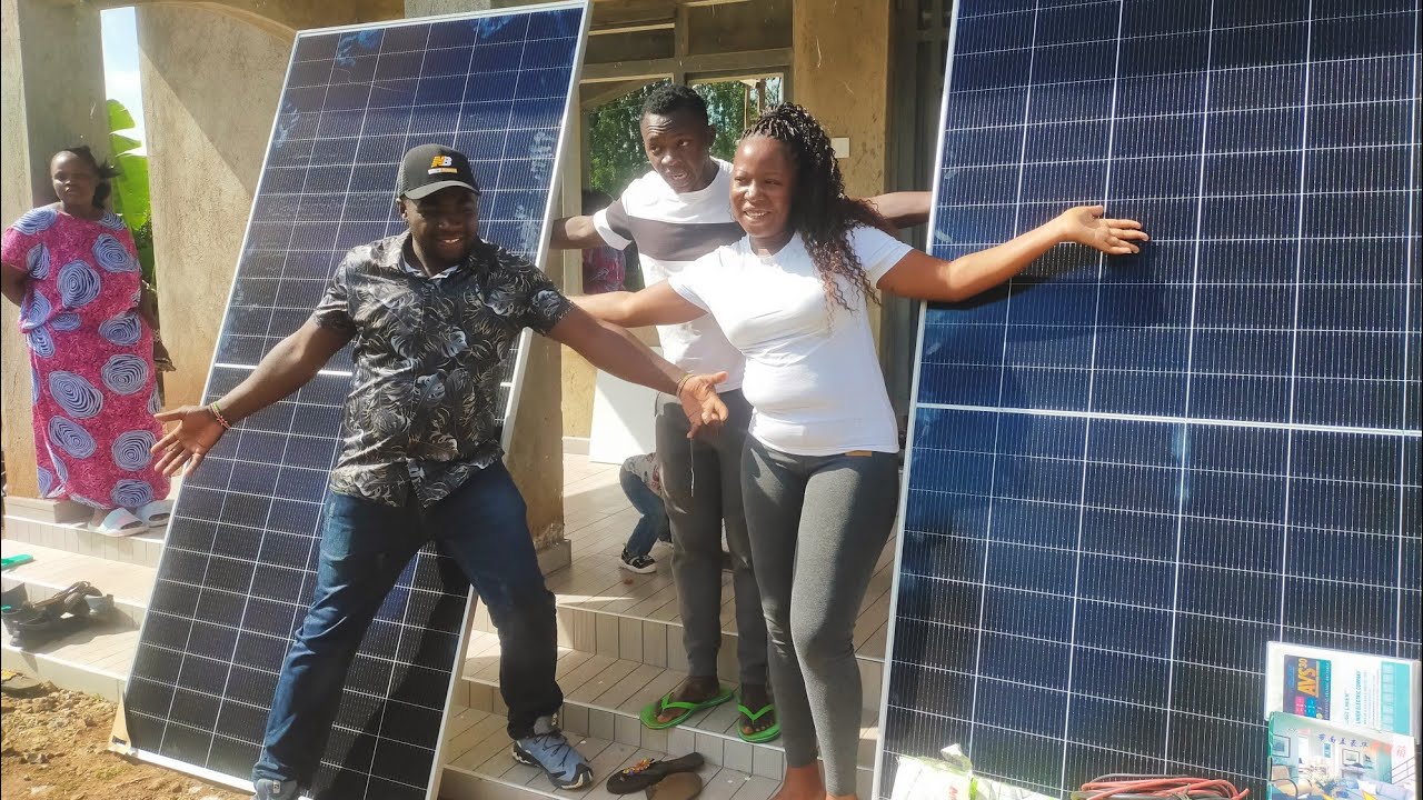 Full Video installing Solar for @Linet_ke & @Charlowkush001 They were moved into Tears 😭😭.