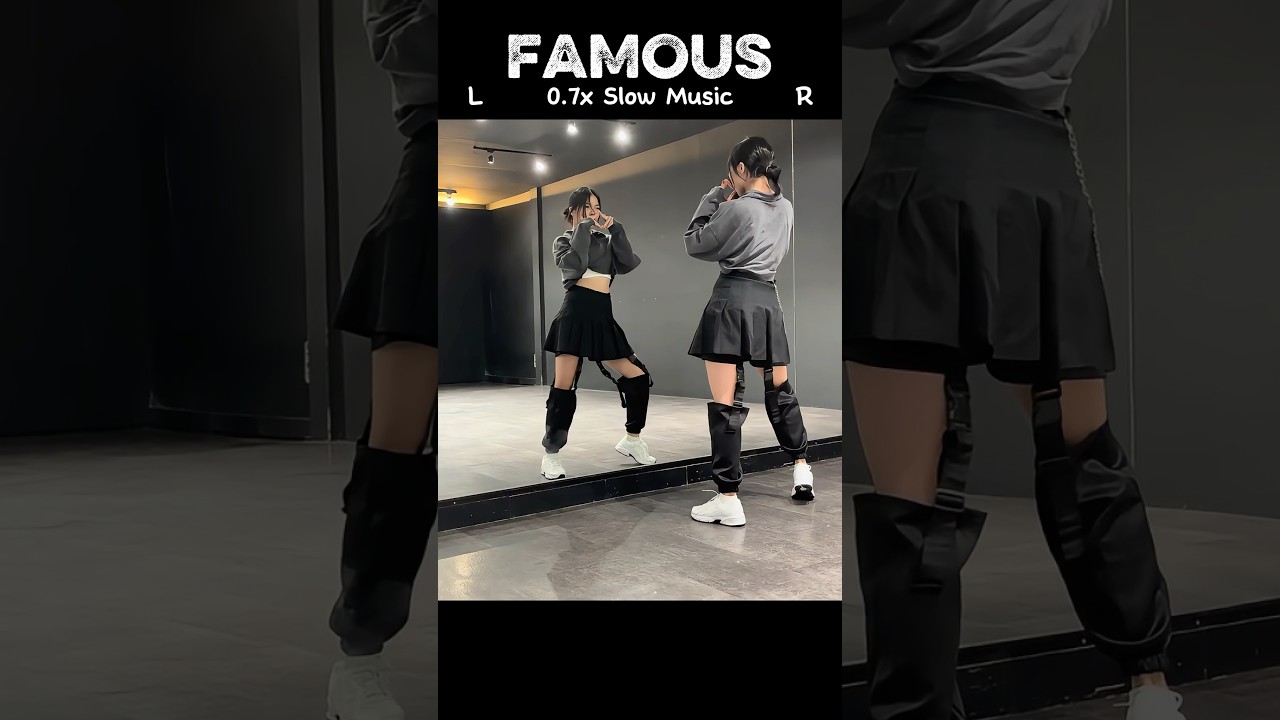 ALLDAY PROJECT &lsquo;FAMOUS&rsquo; #dancetutorial 0.7x Slow Music #dancecover #dancechallenge