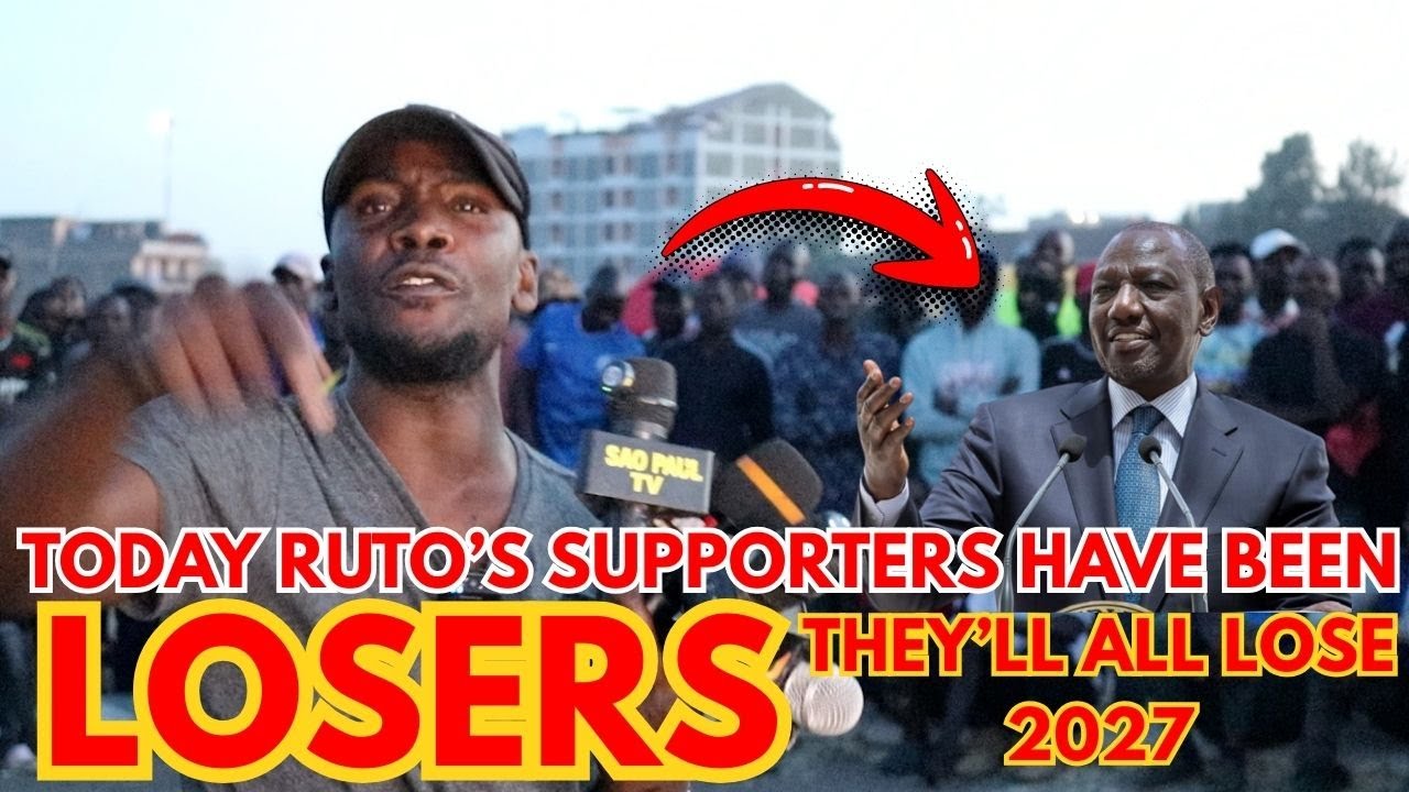 RUTO SUPPORTERS ARE THOSE WHO HAVE BEEN LOSING WITH RAILA. THEY ARE EVER LOSERS, THEY'LL STILL LOSE