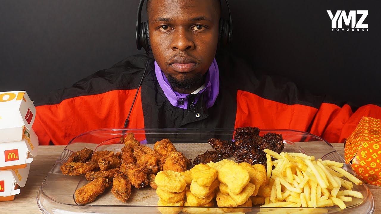 Hot Wings & Nuggets Mukbang! Chicken Licken, Mcdonalds, KFC | ASMR #ExtraLargeCravings