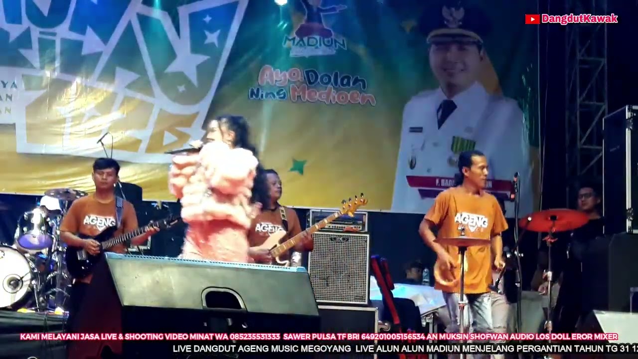 LIVE DANGDUT AGENG MUSIC MEGOYANG  LIVE ALUN ALUN MADIUN MENJELANG PERGANTIAN TAHUN TG 31 12 2025 ME