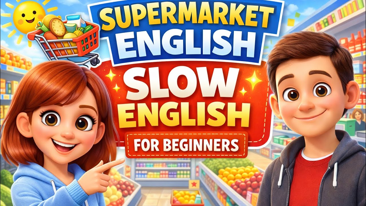 Real Life English at Supermarket | Slow & Easy English