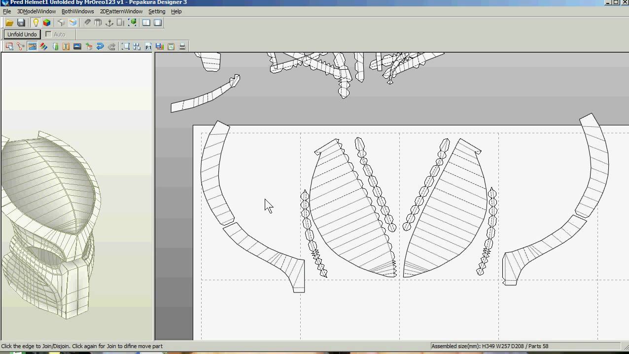 Pepakura Unfolding Tutorial Part 1