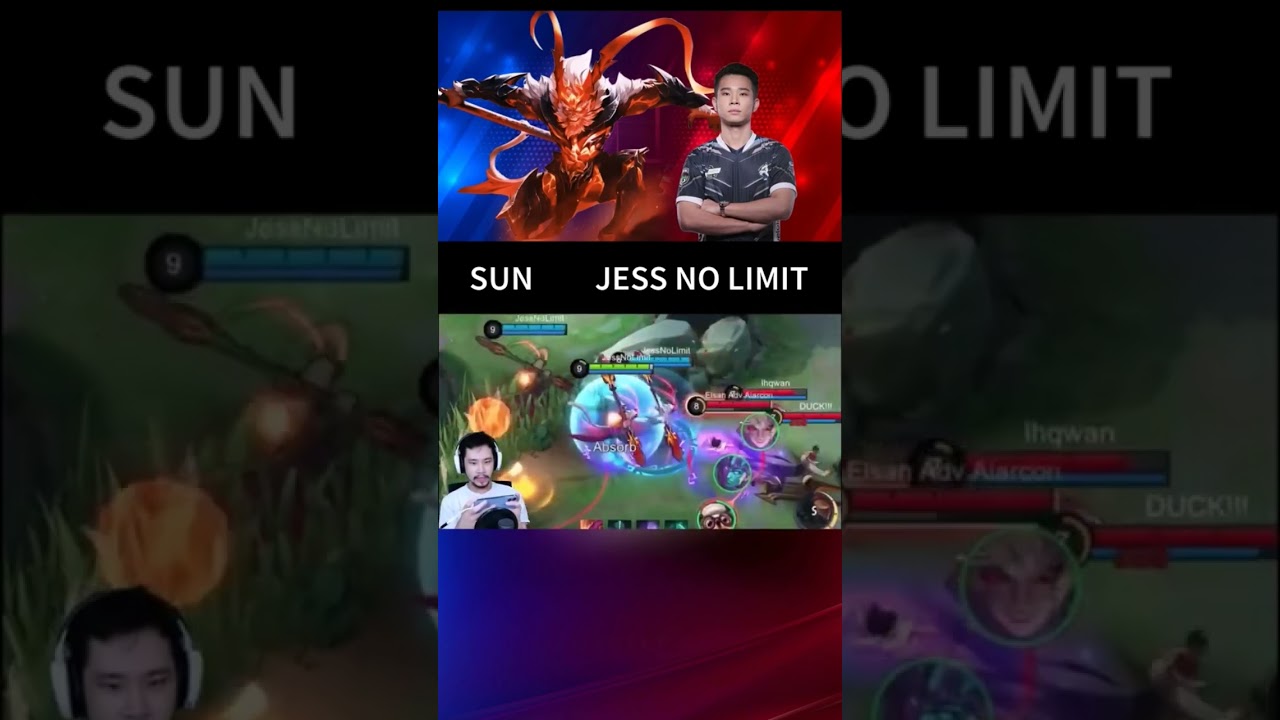 jess no limit sun🔥🔥op gameplay🔥🔥#mobilelegends #short #jessnolimit