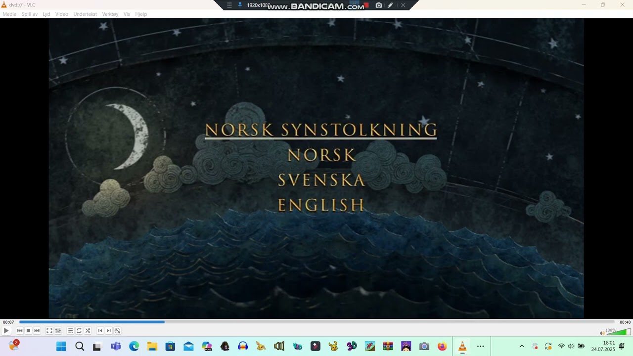 Kaptein Sabeltann og Skatten i Lama Rama DVD Language Selection (2015)