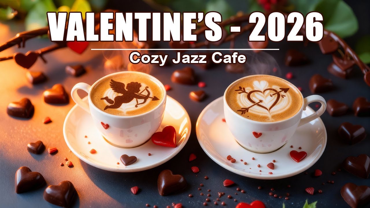 Valentine's Day 2026 ☕ Happy Jazz Piano Music & Smooth Bossa Nova Coffee for Relaxation