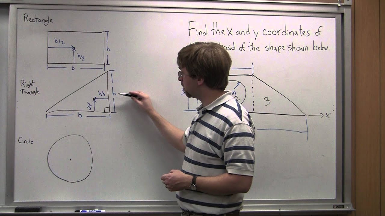 Centroids via the Method of Composite Parts - Adaptive Map Worked Example 1