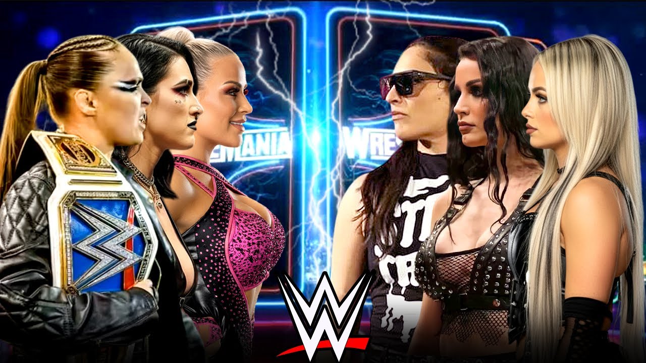 Полный матч WWE: Риа Рипли, Ронда Роузи, Наталья против Лив Морган, Пейдж и Ракель Родригес | 10 ...