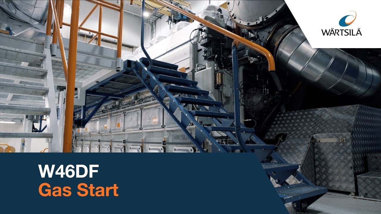 Smokeless gas start with the Wartsila 46DF engine | Wärtsilä