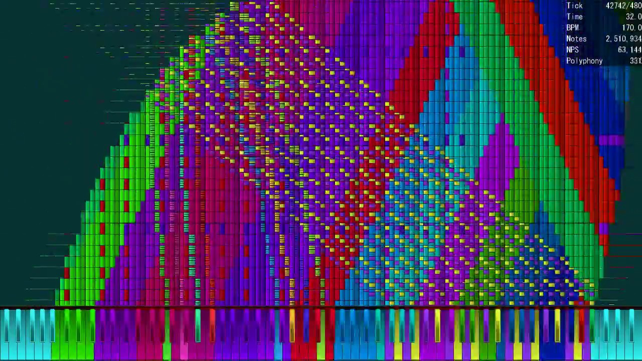 [Black MIDI] 恋色マスタースパーク (Love Colored Master Spark) 19 Million Notes