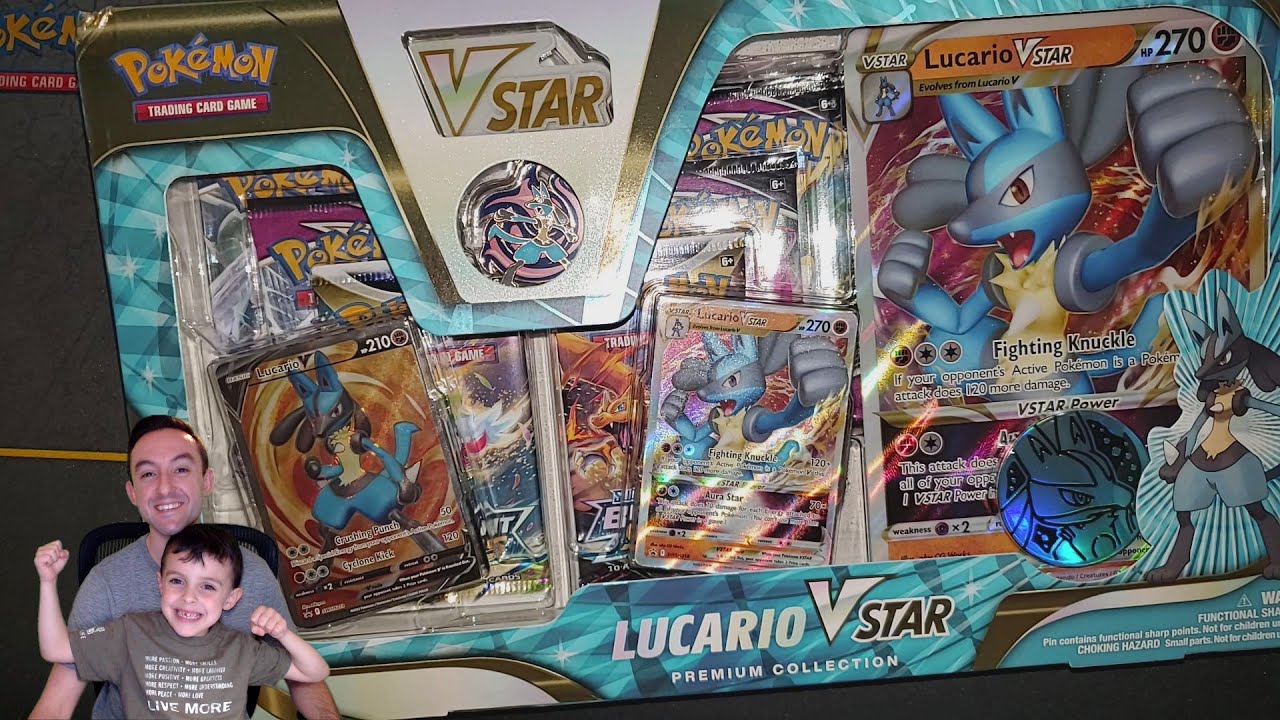 Tony Opens a Lucario VStar Collector's box.