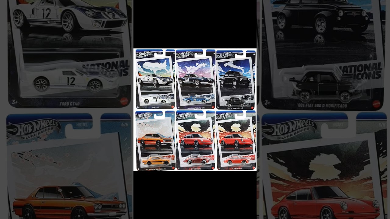 Hot Wheels Vintage Racing 2025 Mix 2 Vehicle Case of 10