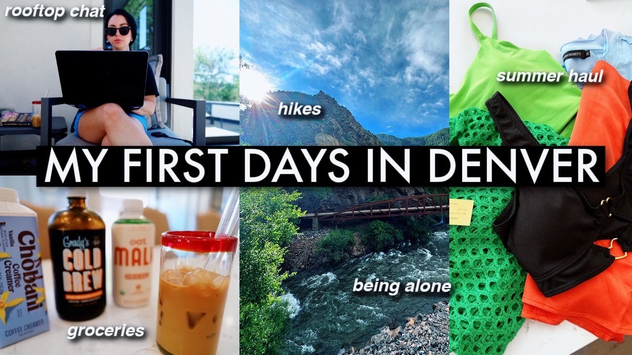 alone in DENVER // new coffee combo, summer haul, dogsitting, hiking...