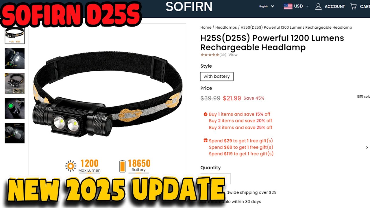 Sofirn D25S H25S ver 2025 new so với D25L ntn |Thần H&oacute;ng