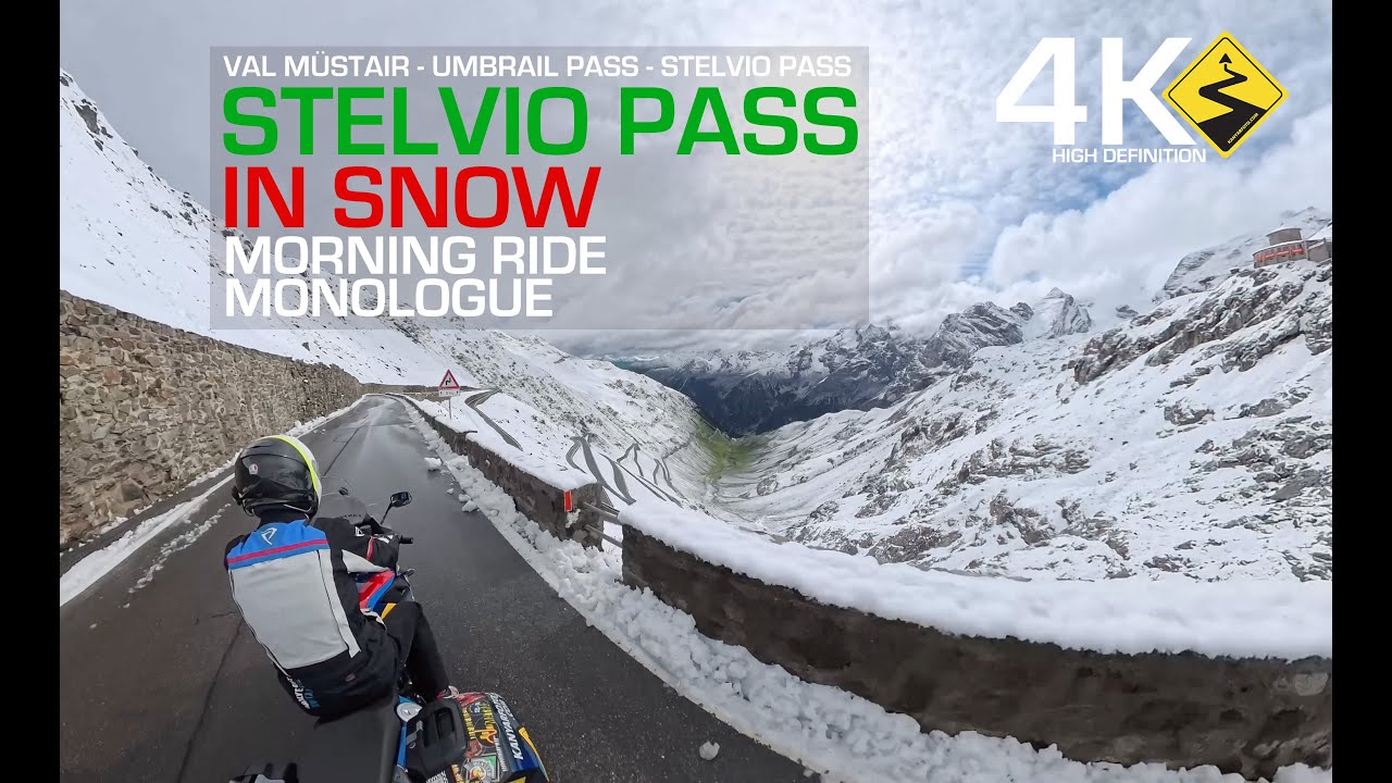 Stelvio Pass in SNOW - Morning Ride Monologue (ENG / HUN)