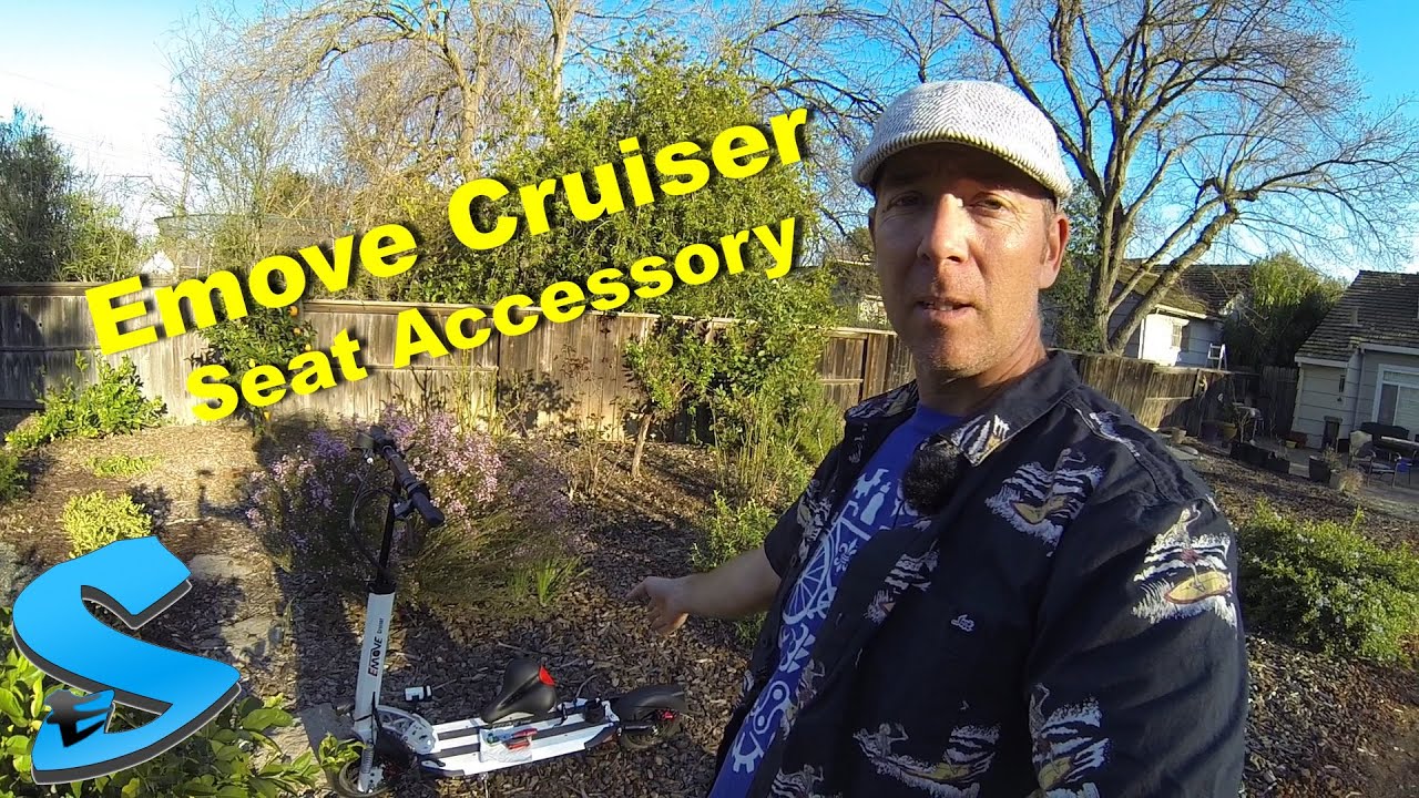 Emove Cruiser Seat Accessory Installation and Ride.