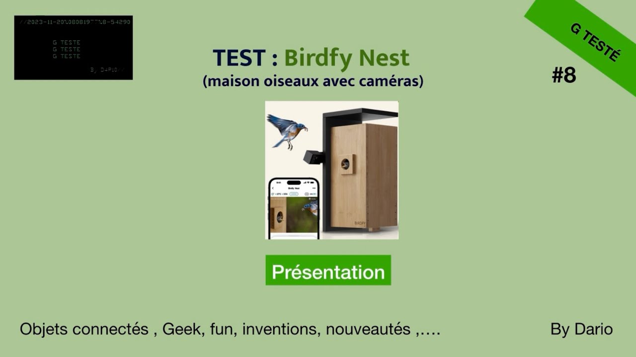 G TESTÉ #8 / Birdfy Nest, cabane oiseaux connectée