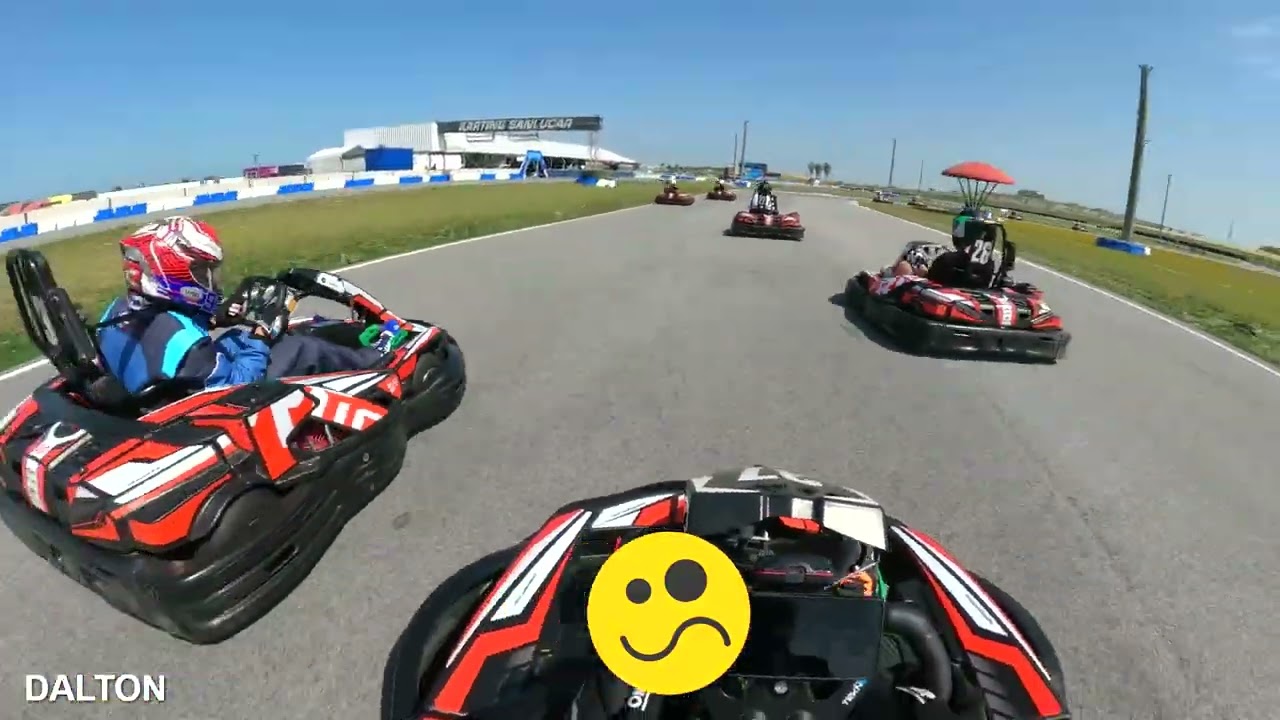 Karting Sanlúcar KR24. MEETING 2. FKC 18/05/2025. Carrera 3/3. Trazado completo.