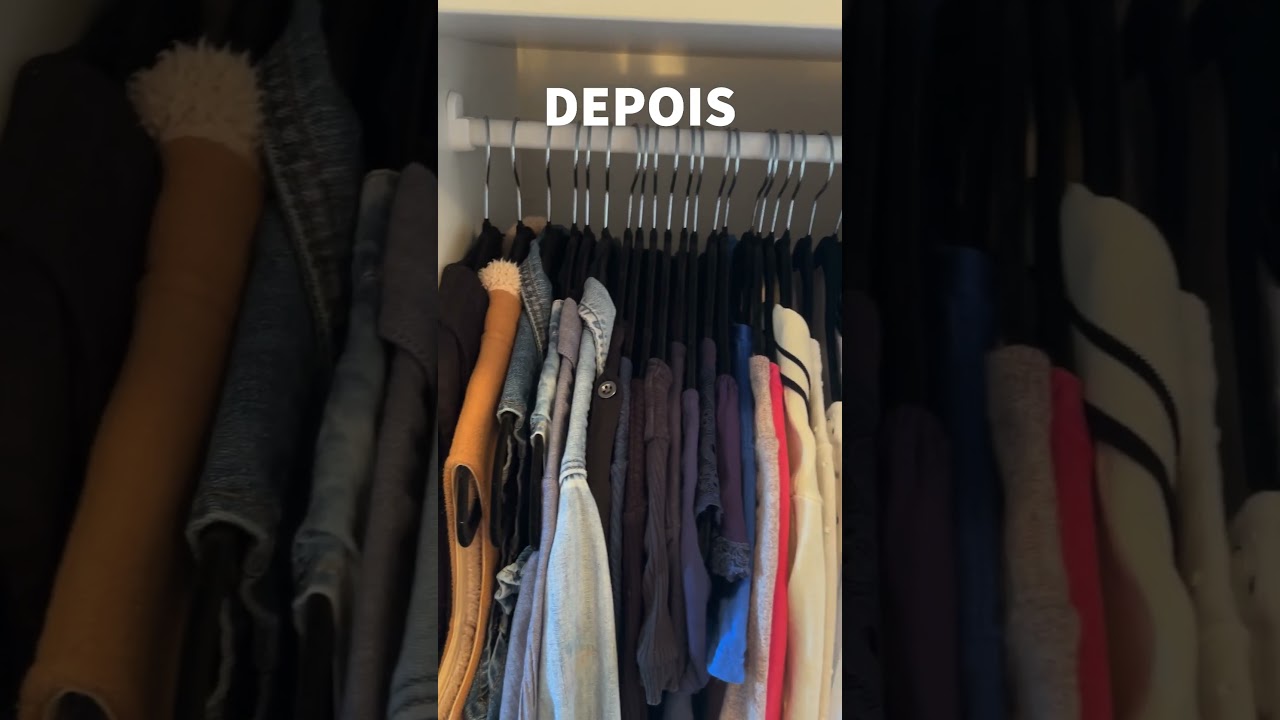 SEM ESPA&Ccedil;O PARA AS SUAS ROUPAS? OLHA O QUE UM CABIDE PODE FAZER.