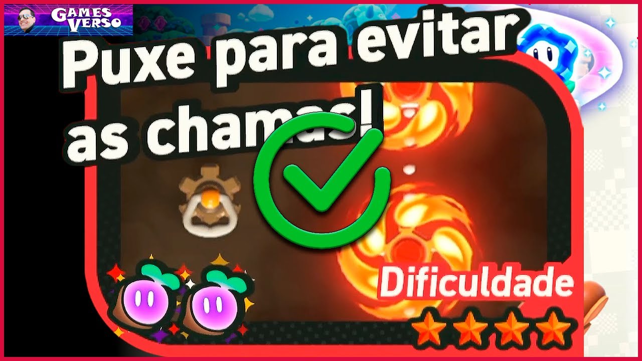 Puxe para Evitar as Chamas - SUPER MARIO BROS WONDER | Guia Completo