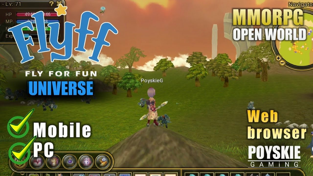 FLYFF Universe Gameplay - OPENWORLD MMORPG