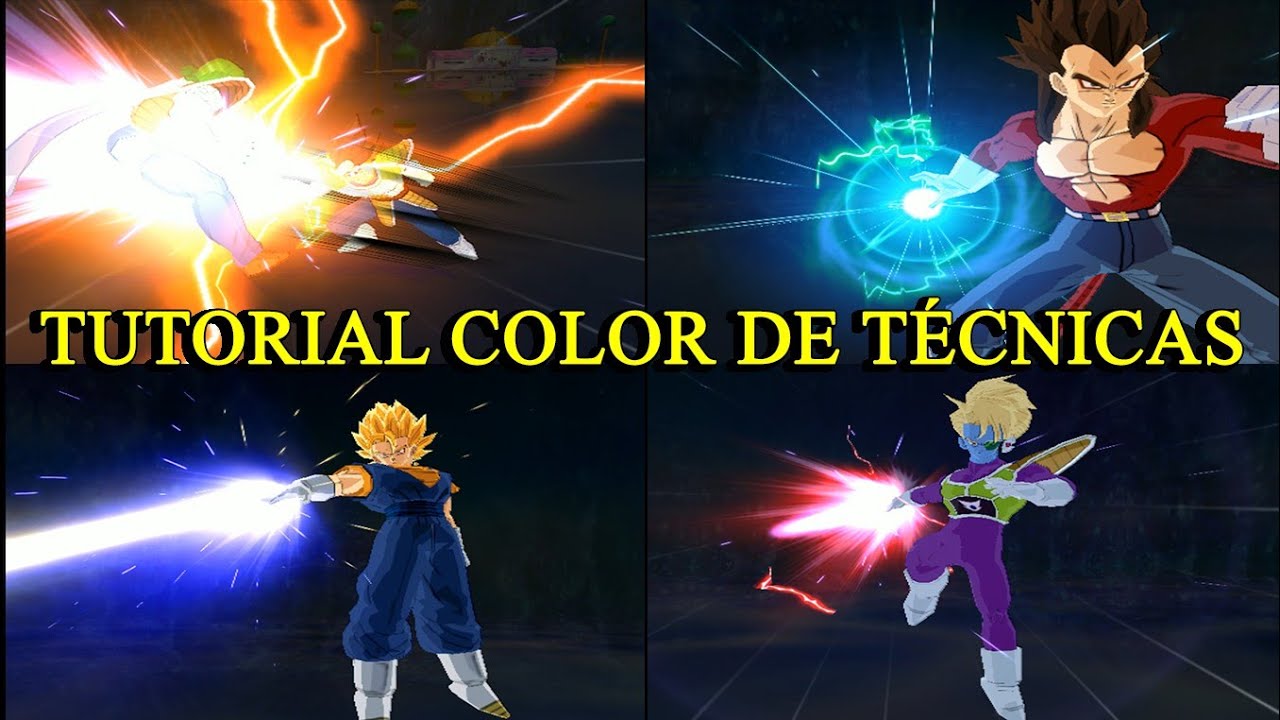Tutorial Como Modificar o Color das Técnicas - Dbz Bt3