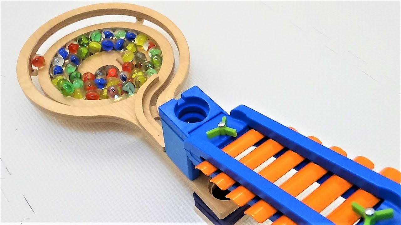 Marble Run ASMR ☆ Quadrilla Hape sonic playground　Open and use.