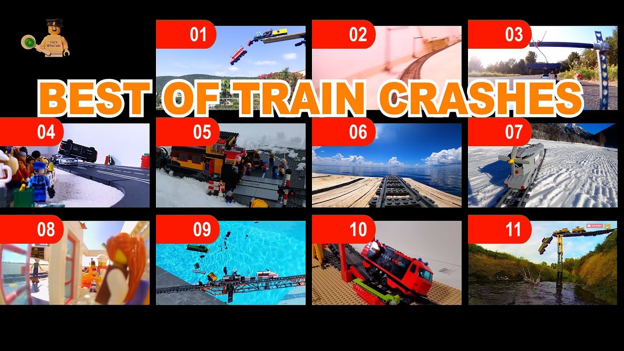 Compilation Best of Lego Train CRASH and FAIL scenes #nugra