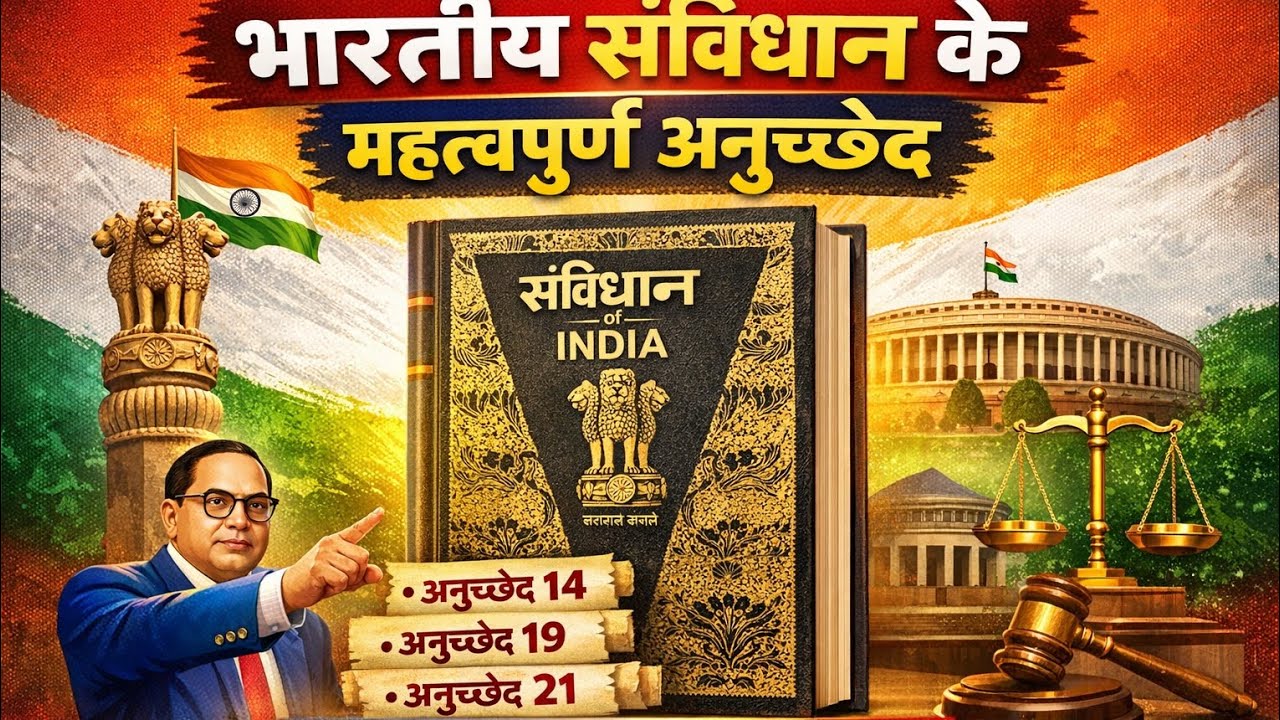 भारतीय संविधान के महत्वपूर्ण अनुच्छेद 