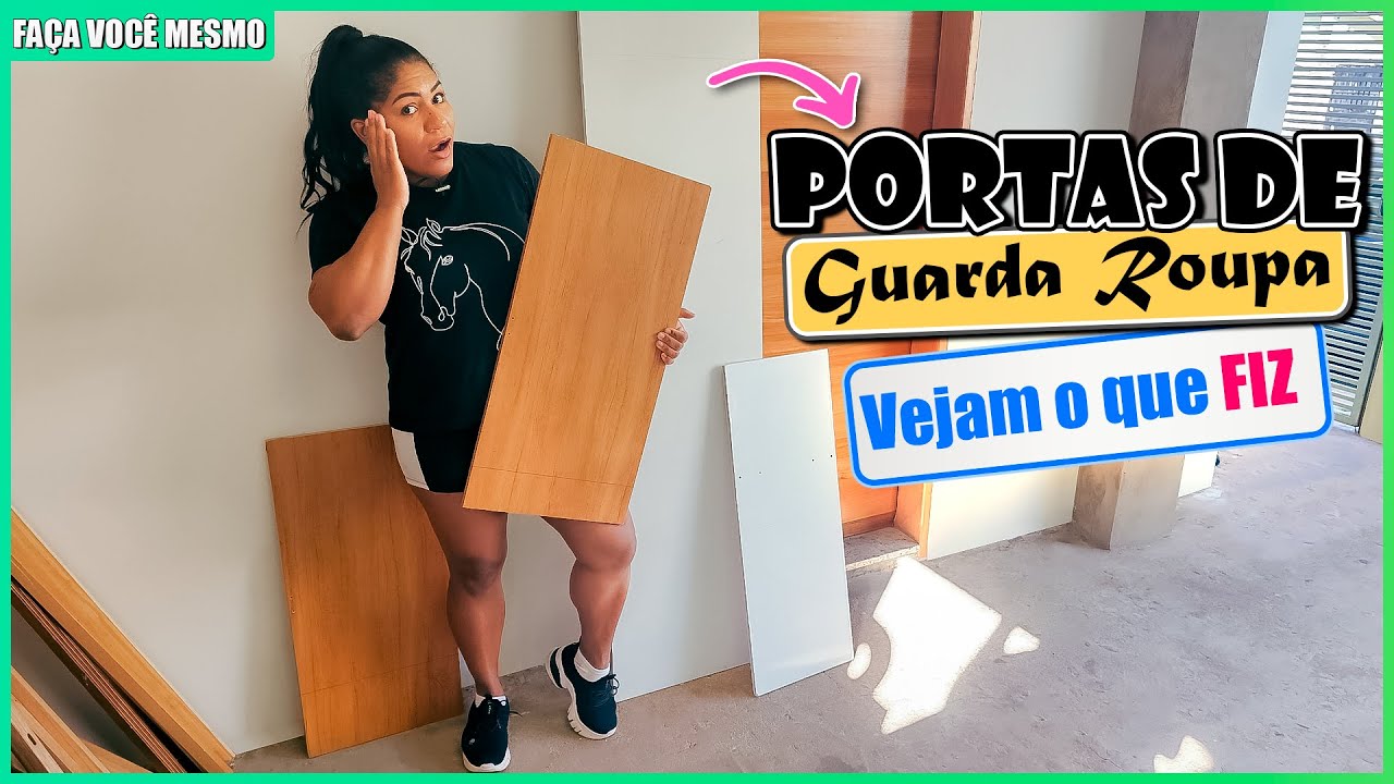 COMO FAZER UM INCRÍVEL HALL DE ENTRADA PARA SUA CASA UTILIZANDO PORTAS DE GUARDA ROUPA VELHAS