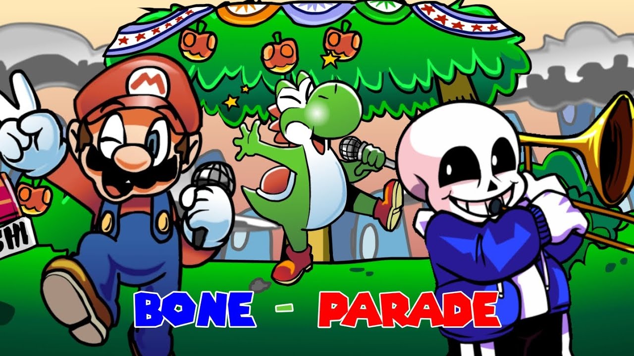 Bone-Parade (FNF Egg-Parade But Sans Sing it!) (+ FLP)