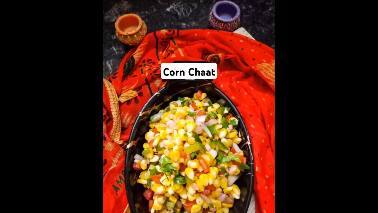 Healthy Corn Chaat Recipe/Corn Salad/Quick and easy Chaat recipe/Easy Recipe with Corn/Jhatpat chaat