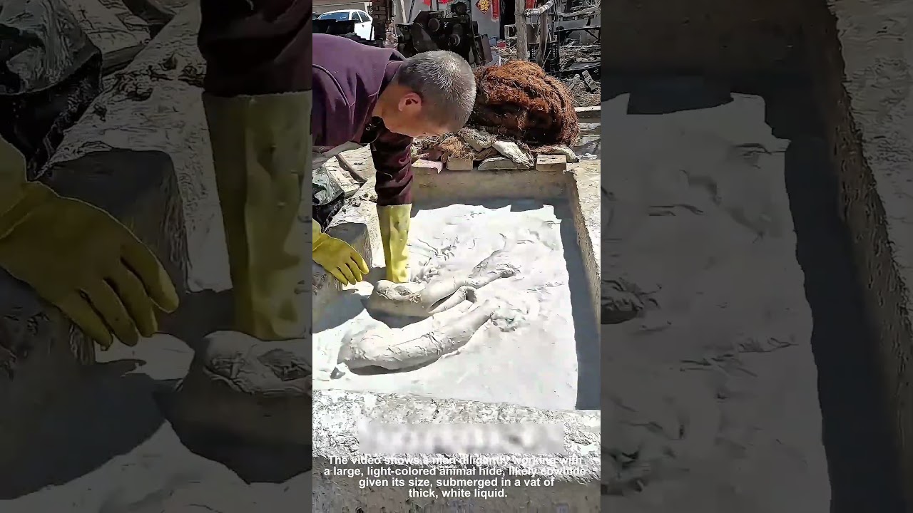 Traditional Leather Liming Process Revealed